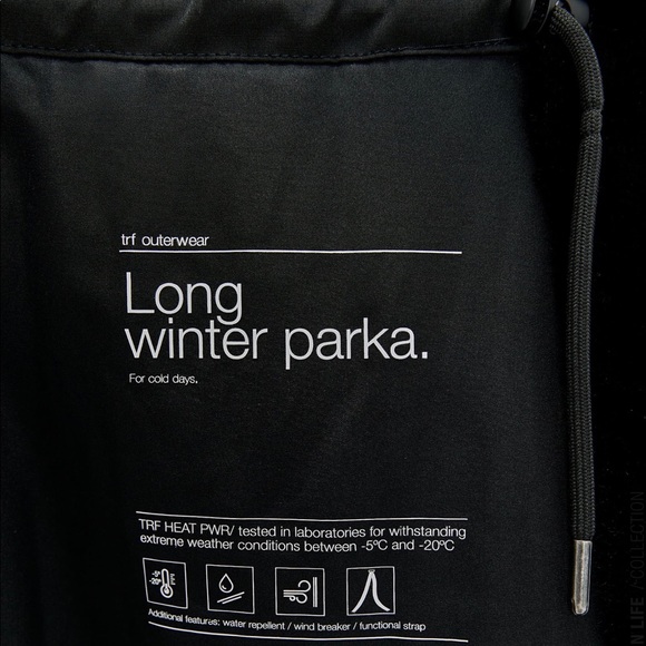 Zara Women’s Water Repellent Long Padded Coat - Picture 8 of 9